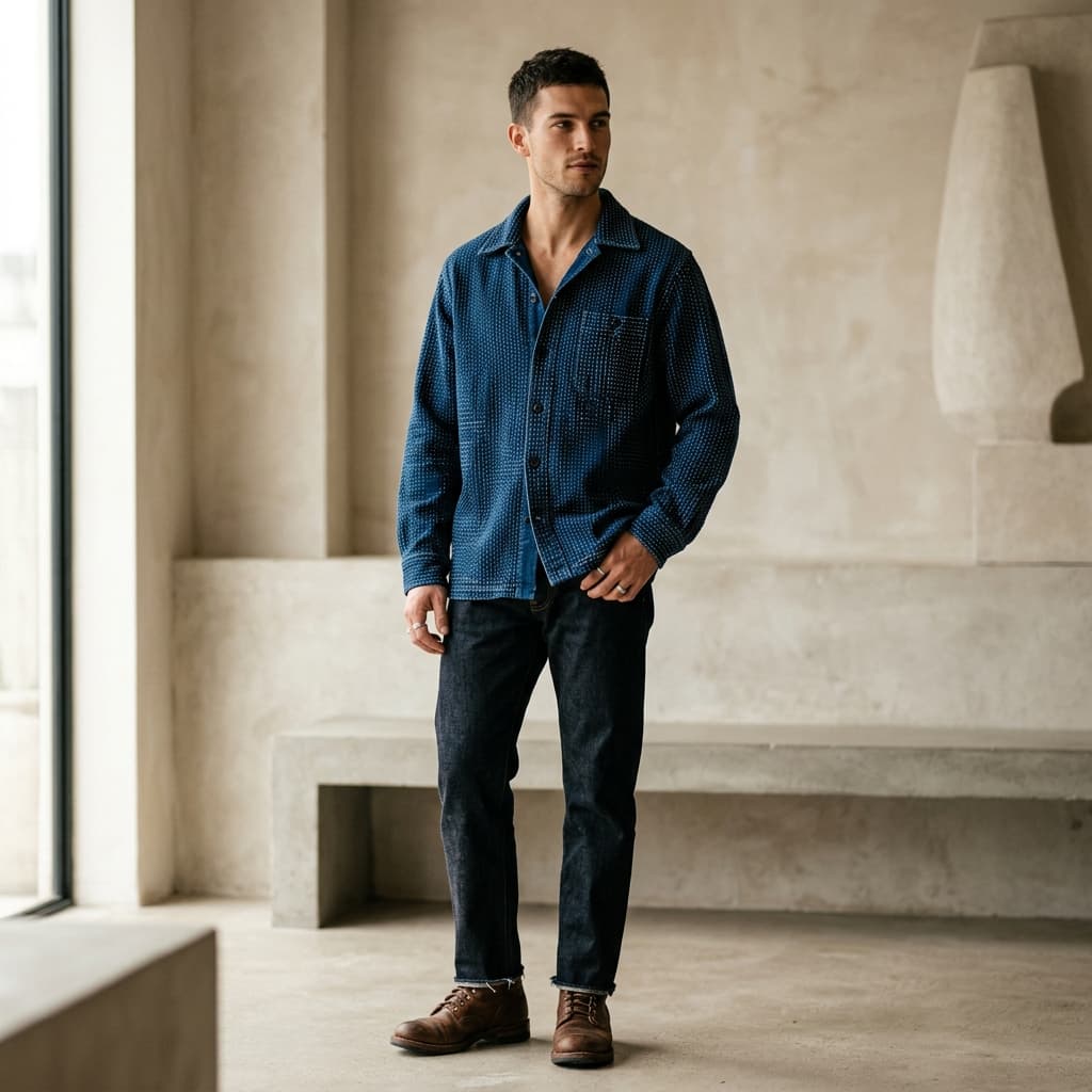 SASHIKO BORO OVERSHIRT